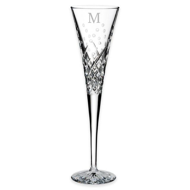 Waterford® Wishes Happy Celebrations Block Letter "M" Toasting Flutes (Set of 2)