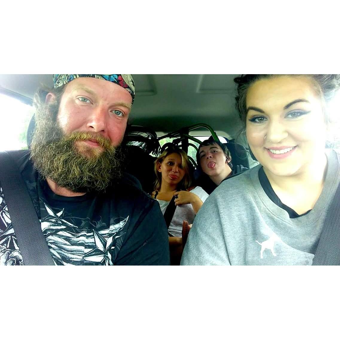 Our first 4th of July, visiting here with his step sister and her boyfriend,