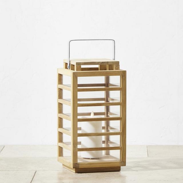Ojai Teak Lantern, 16"