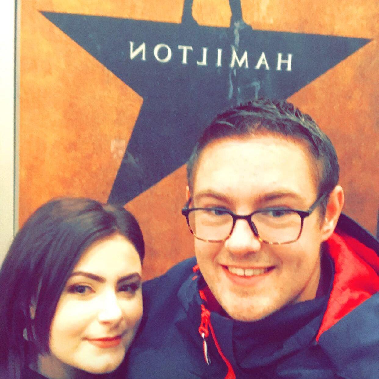At Victoria's favorite musical...Hamilton!