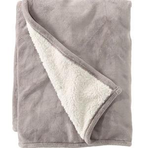 L.L. Bean "Woodsmoke" XL Sherpa Throw