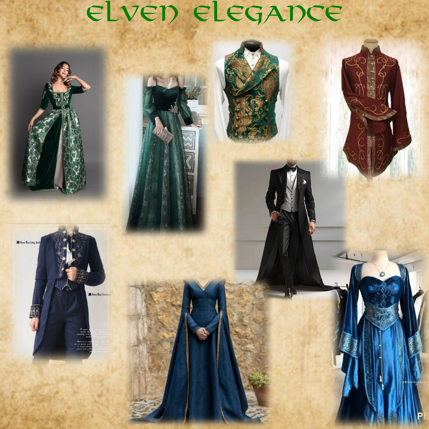 Few excel more at dressing up than elves. Adding vintage flair or flowing fabric are a great way to capture the aesthetic of these fantasy beings.