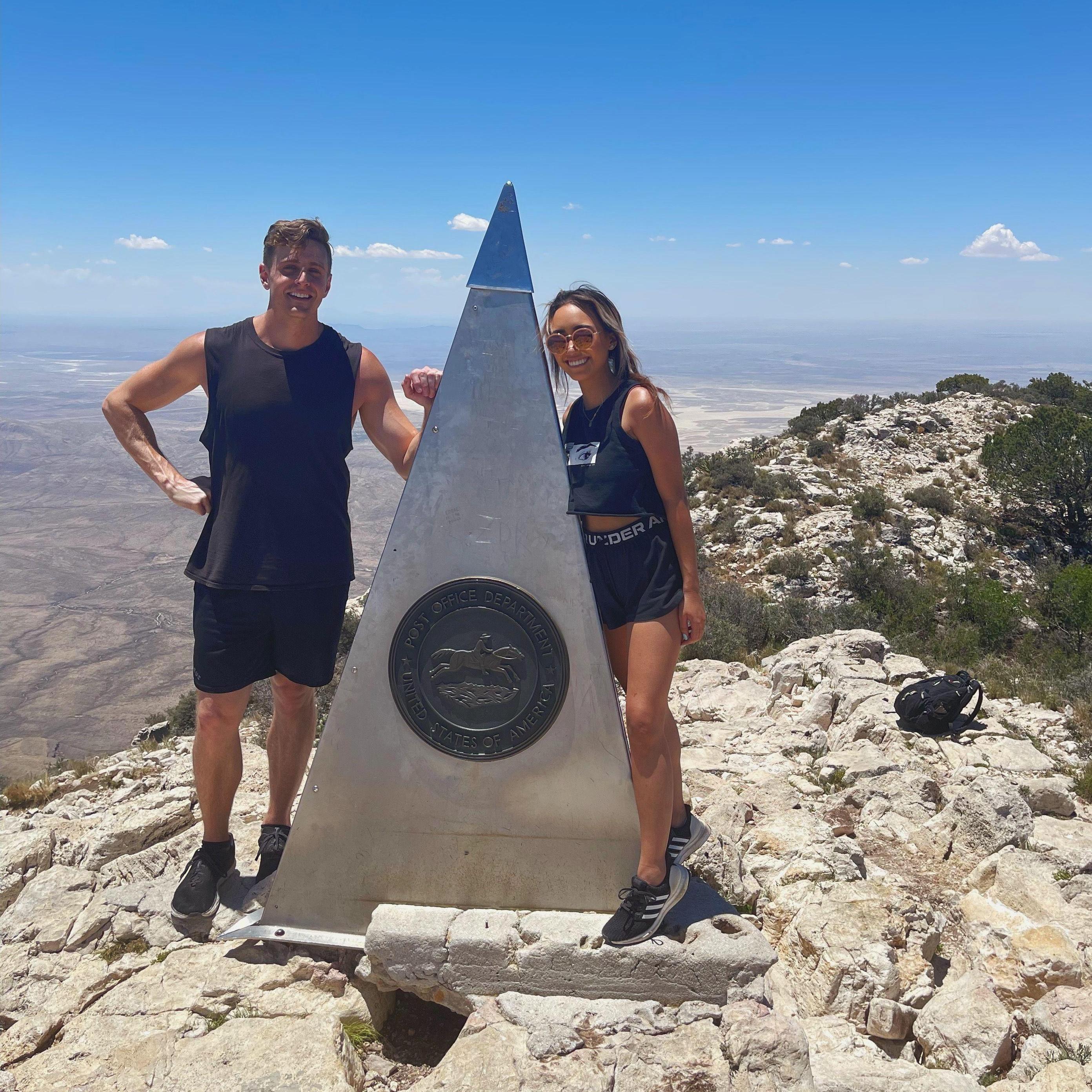 Our first national park together! We hiked the tallest peak in Texas