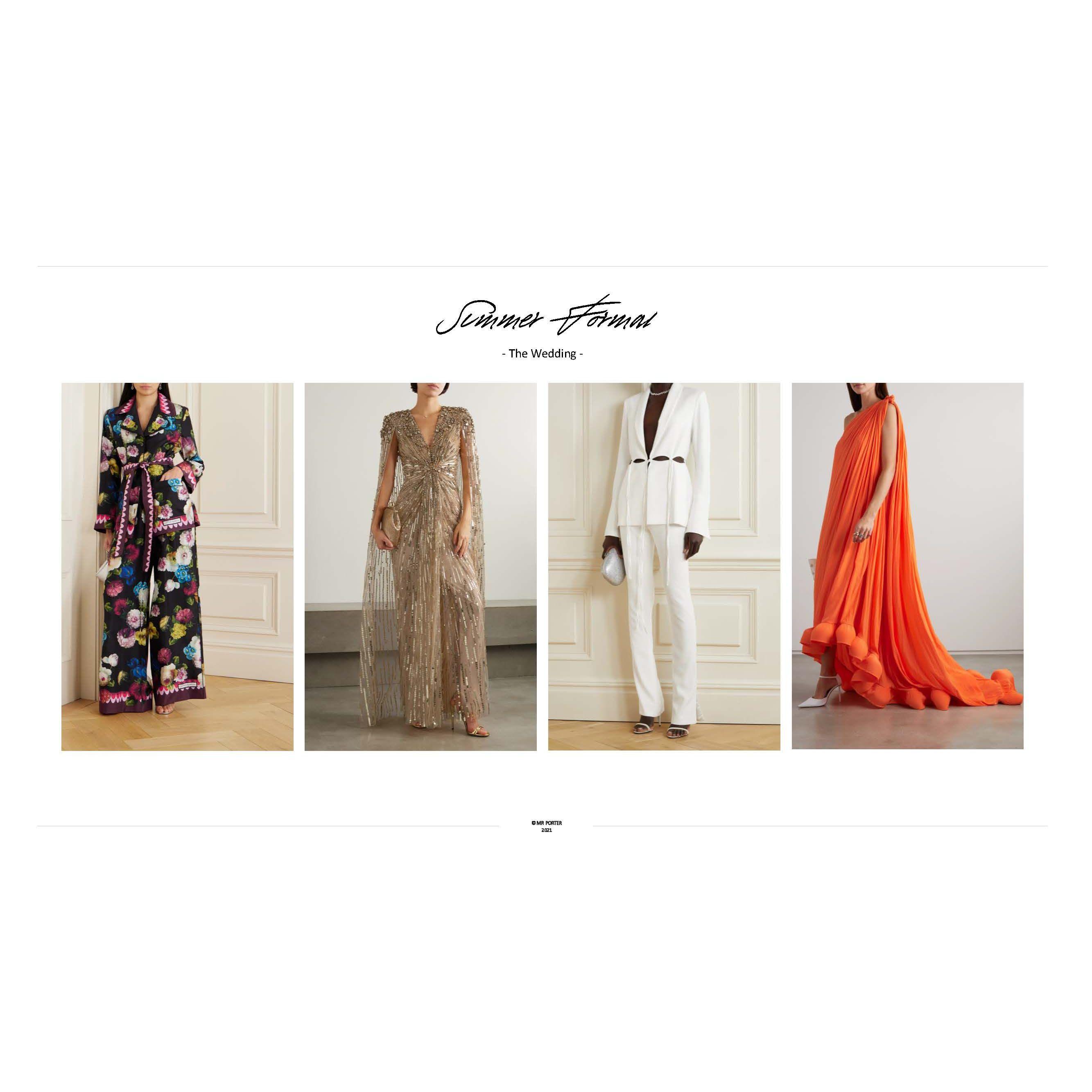 "Summer Formal" - Wedding Ceremony & Reception Outfit Inspiration