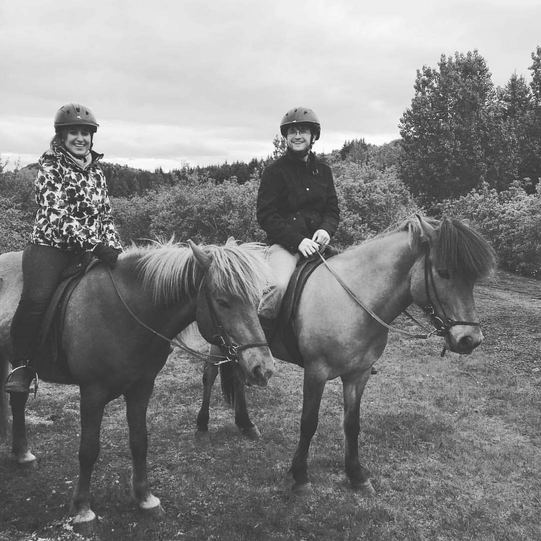 Pony riding at an Icelandic volcano!