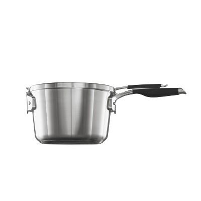 Select by Calphalon 3.5qt Stainless Steel Space Saving Sauce Pan with Cover