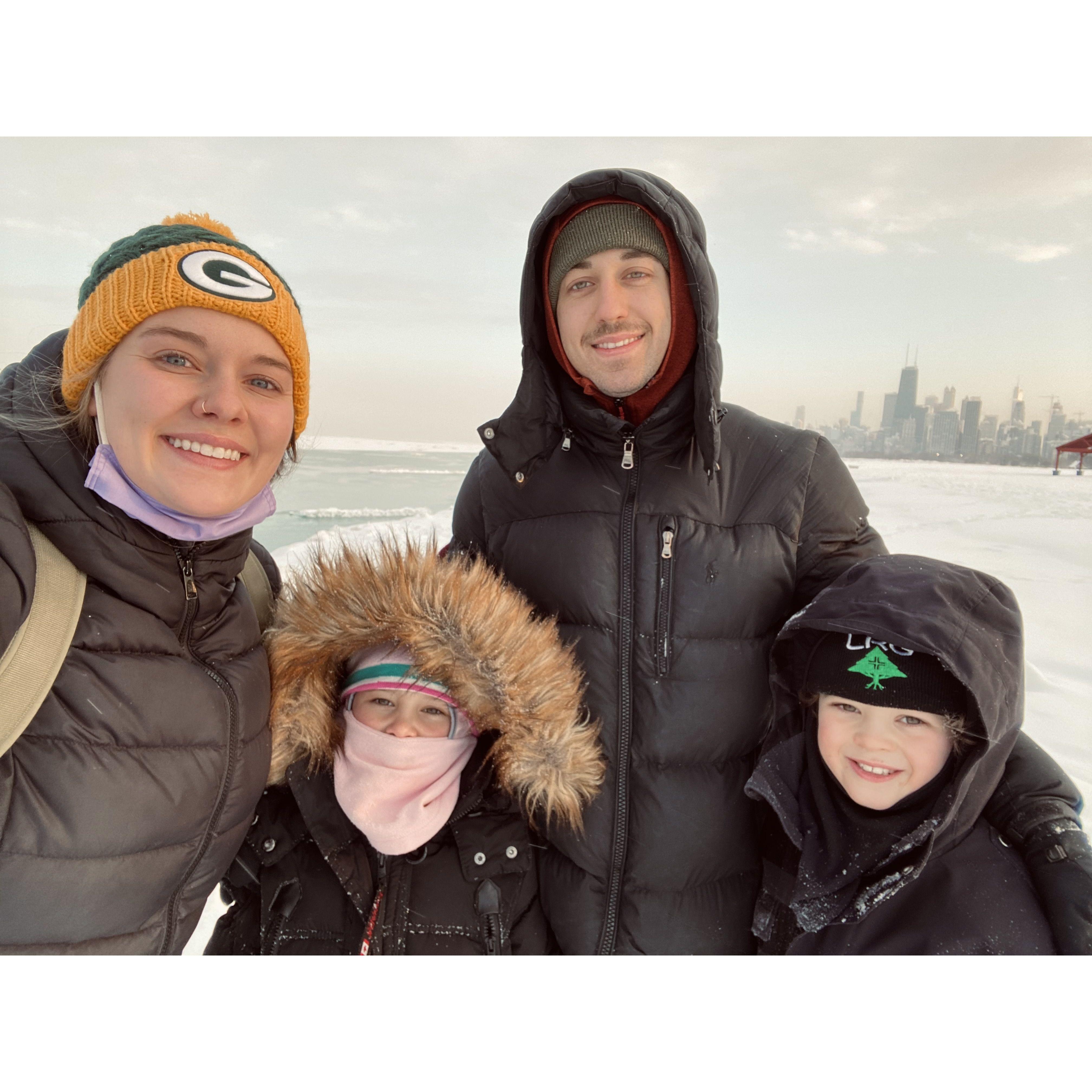 With Quinn's siblings, James & Nellie | Winter 2021