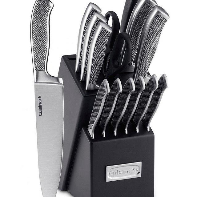Cuisinart Classic Graphix 15-Piece Stainless Steel Cutlery Block Set