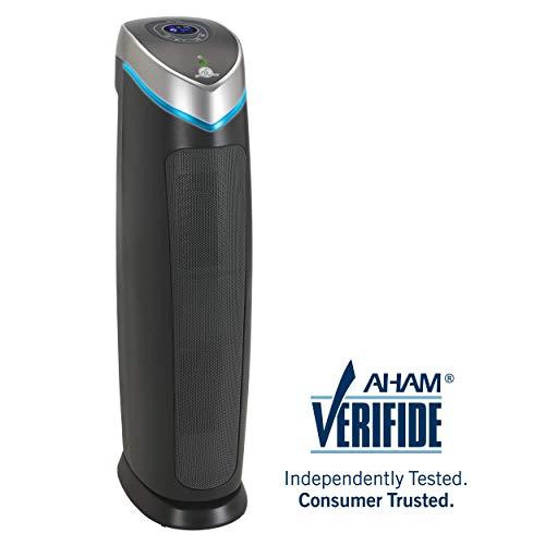 Germ Guardian True HEPA Filter Air Purifier for Home, Pets, Office, Bedrooms, Filters Allergies, Pollen, Smoke, Dust, Dander, UVC Sanitizer Eliminates Germs, Mold, Odors, Quiet 28 inch 3-in-1 AC5250PT