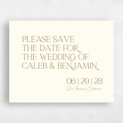 Light Butter, Yellow Wedding Save the Date - Hasbrouk Landscape