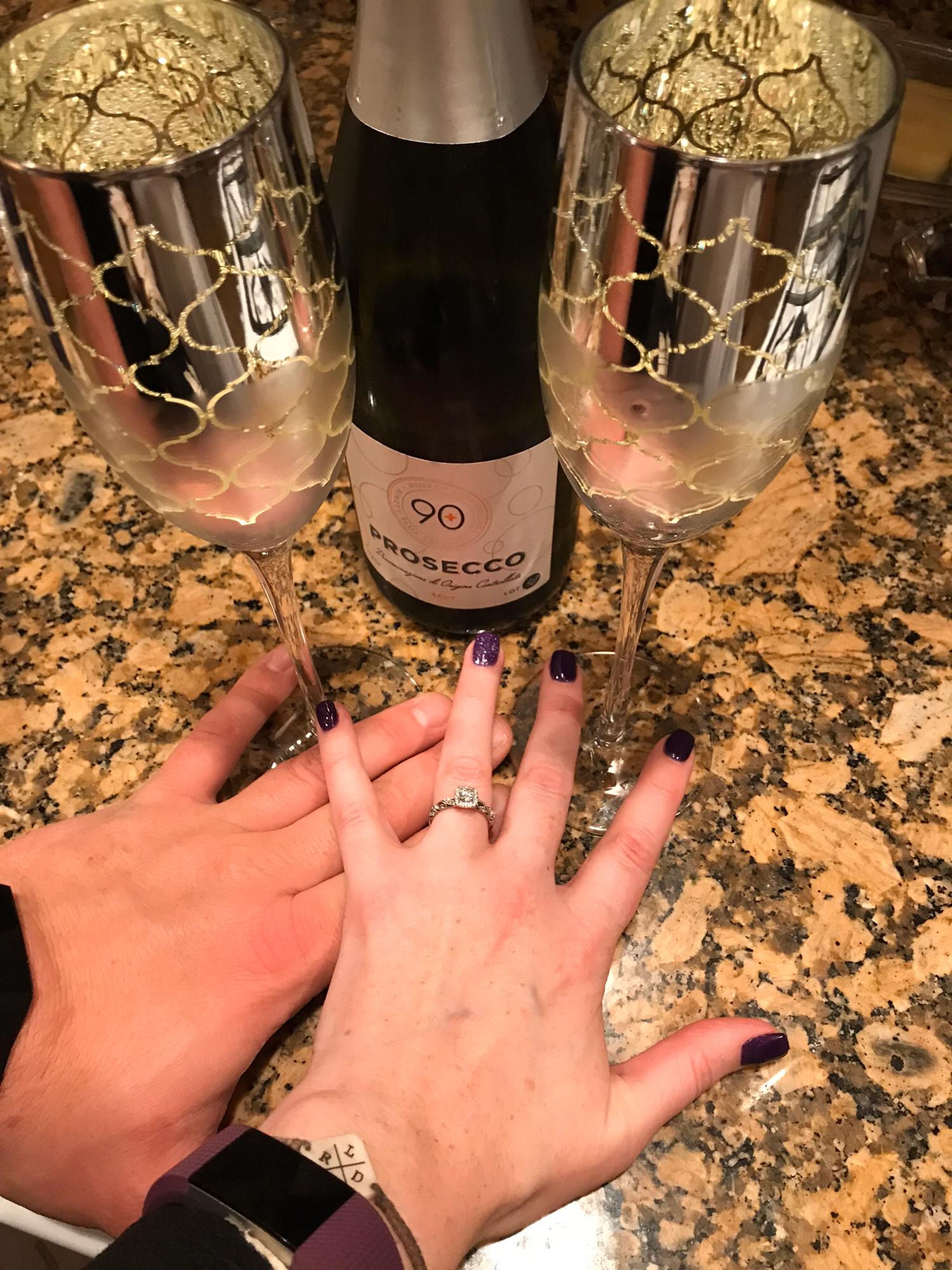 The night he asked and she said yes!