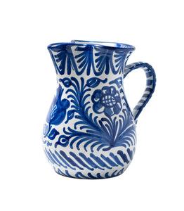 Casa Azul Medium Pitcher with Hand-painted Designs