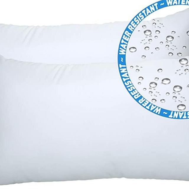 Foamily 2 Pack - 12" x 20" Premium Outdoor Water and Mold Resistant Hypoallergenic Stuffer Pillow Throw Inserts Sham Square Form, Standard/White