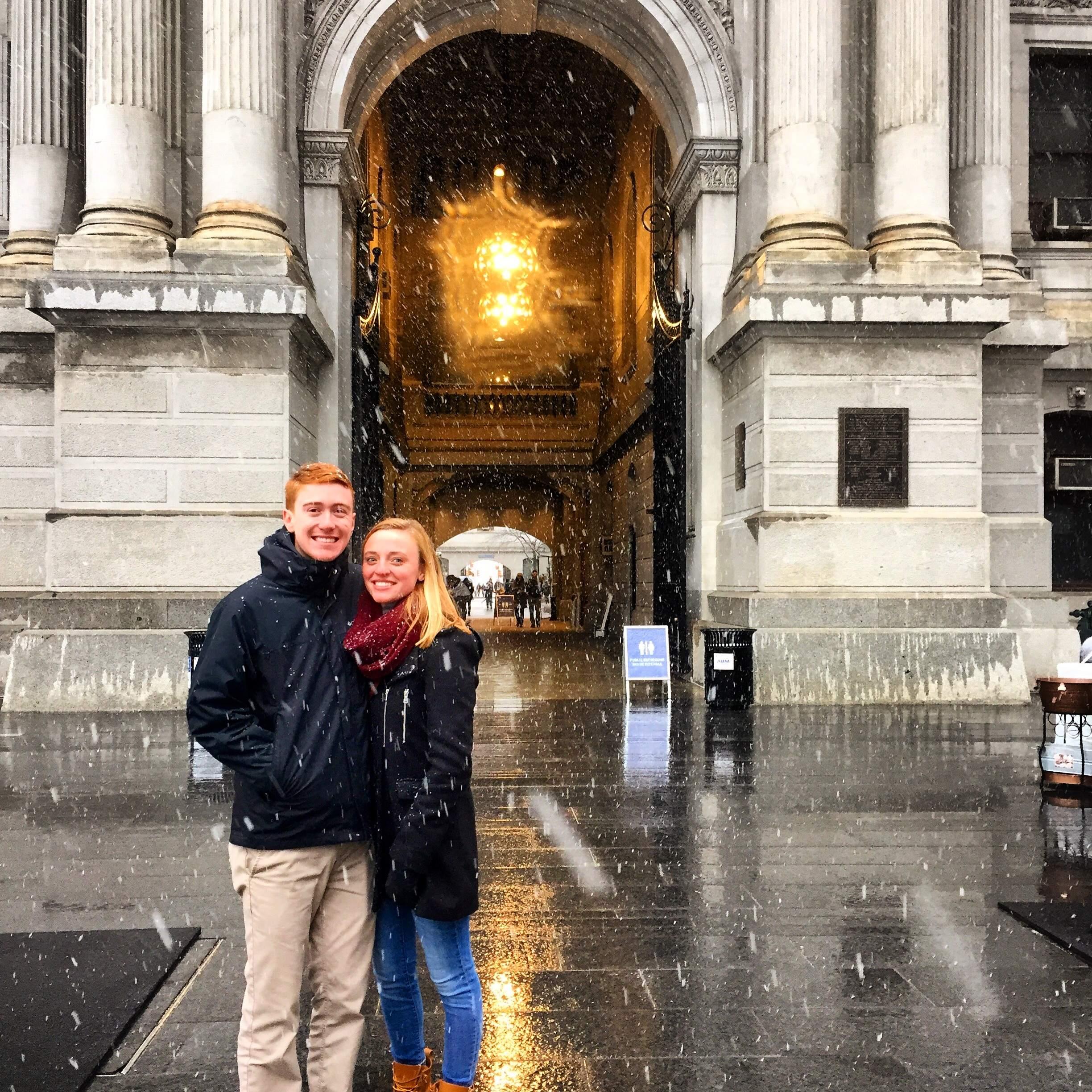 Jim's first Philadelphia winter!