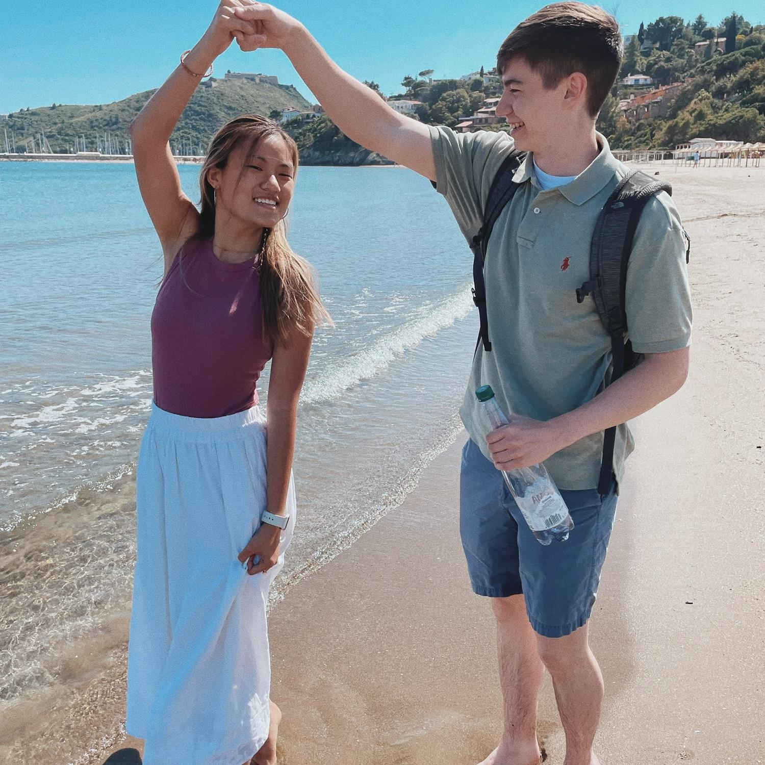 Spring 2022: We rounded out our time in Italy by visiting Orbetello, Palermo, and Positano. We were so blessed to have had this amazing experience while we first started dating.