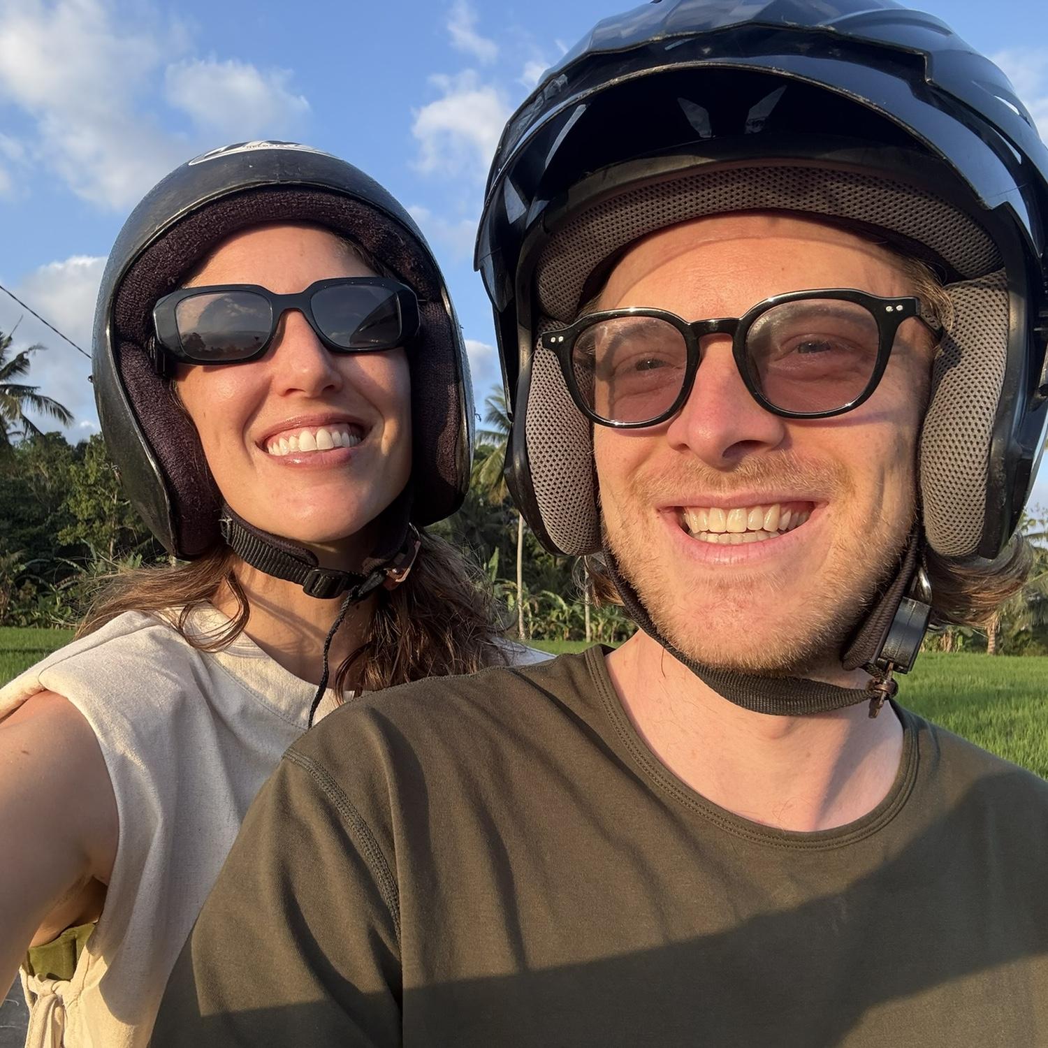 Scootering around in Bali