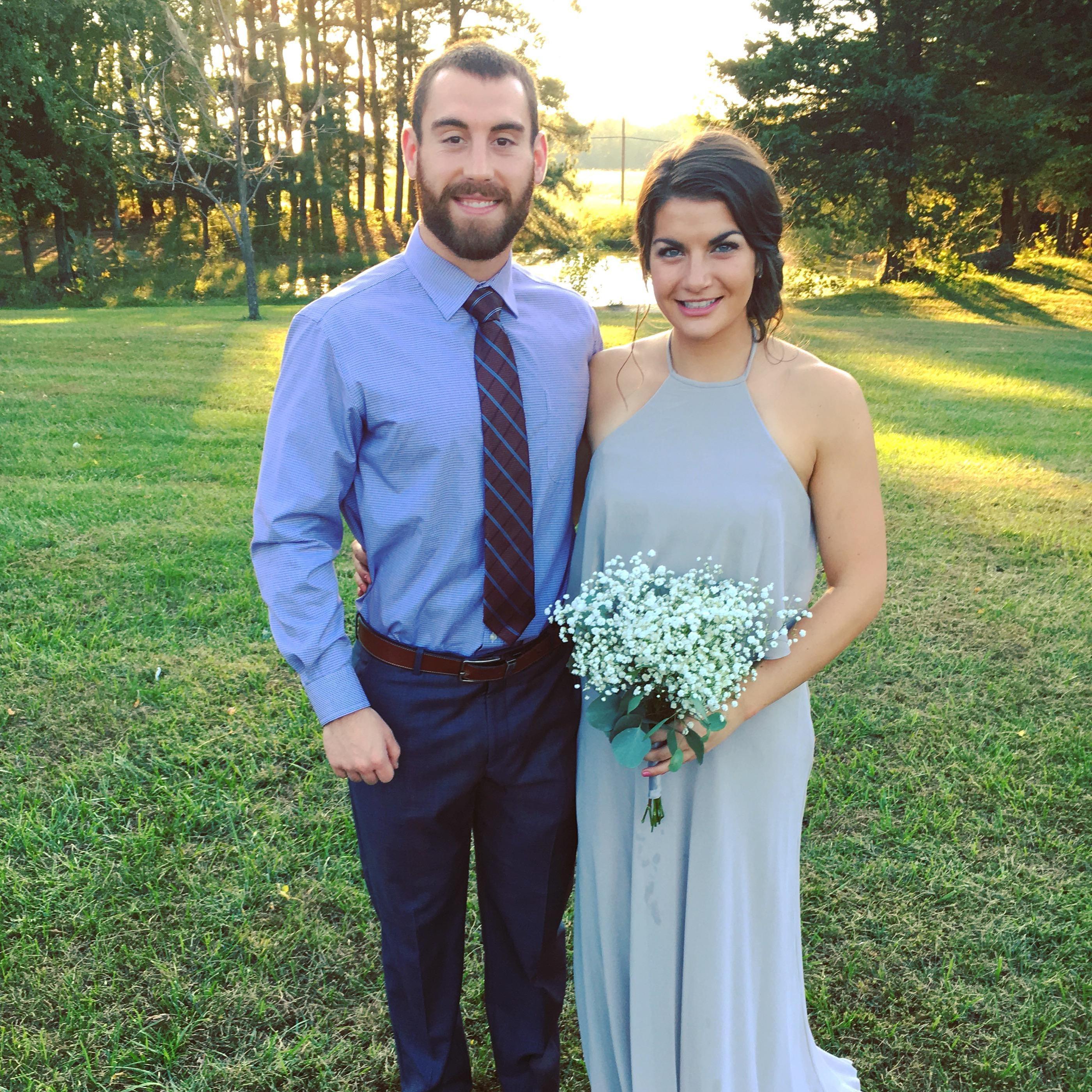 At the wedding of Ashtyn's best friend, Megan, in September 2017