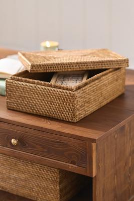 Rattan Storage Box with Lid