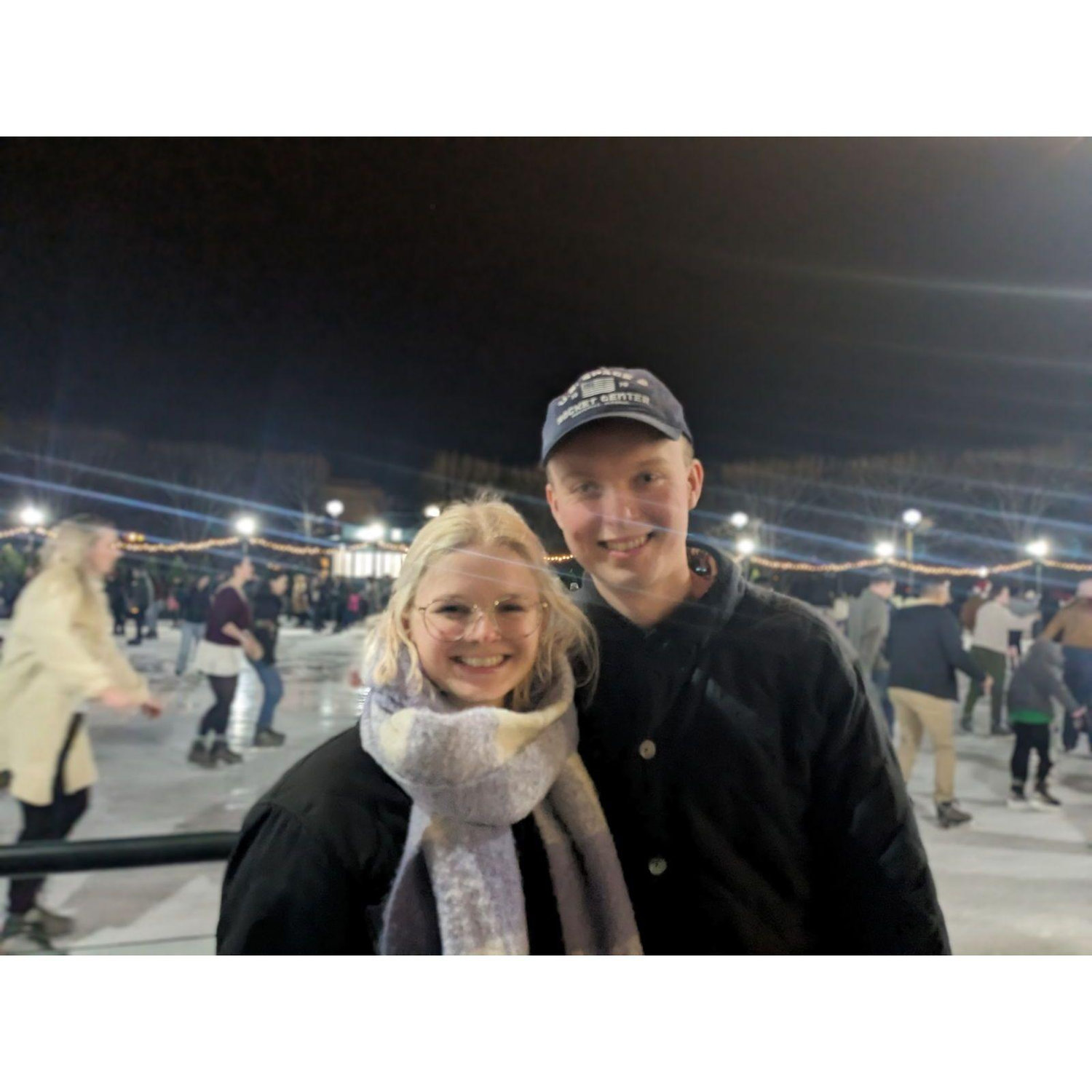 2024: Ice skating in DC in the National Sculpture Garden