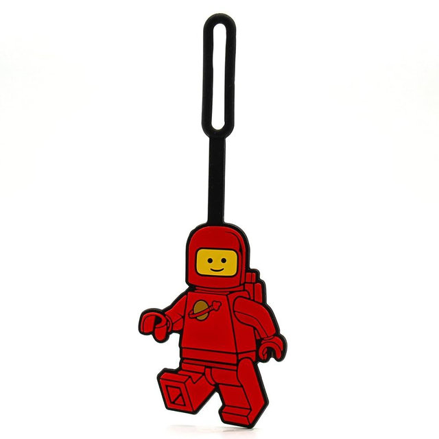 LEGO Spaceman Silicone Bag Tag - Red (53498)