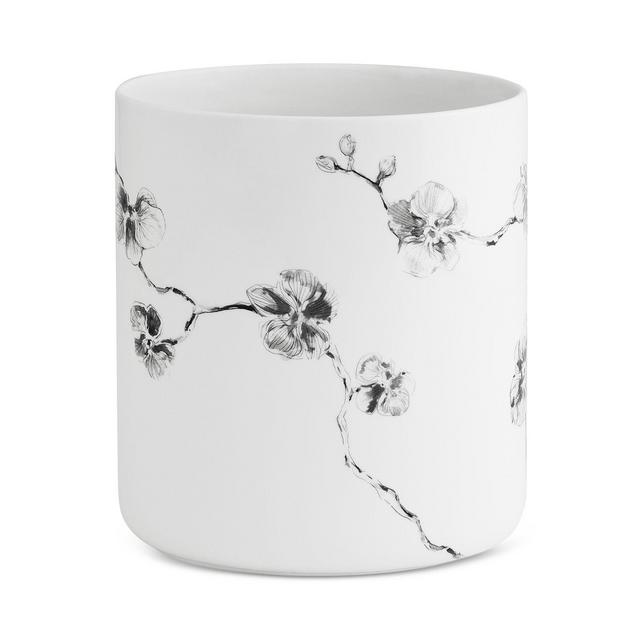 Michael Aram Orchid Porcelain Waste Basket