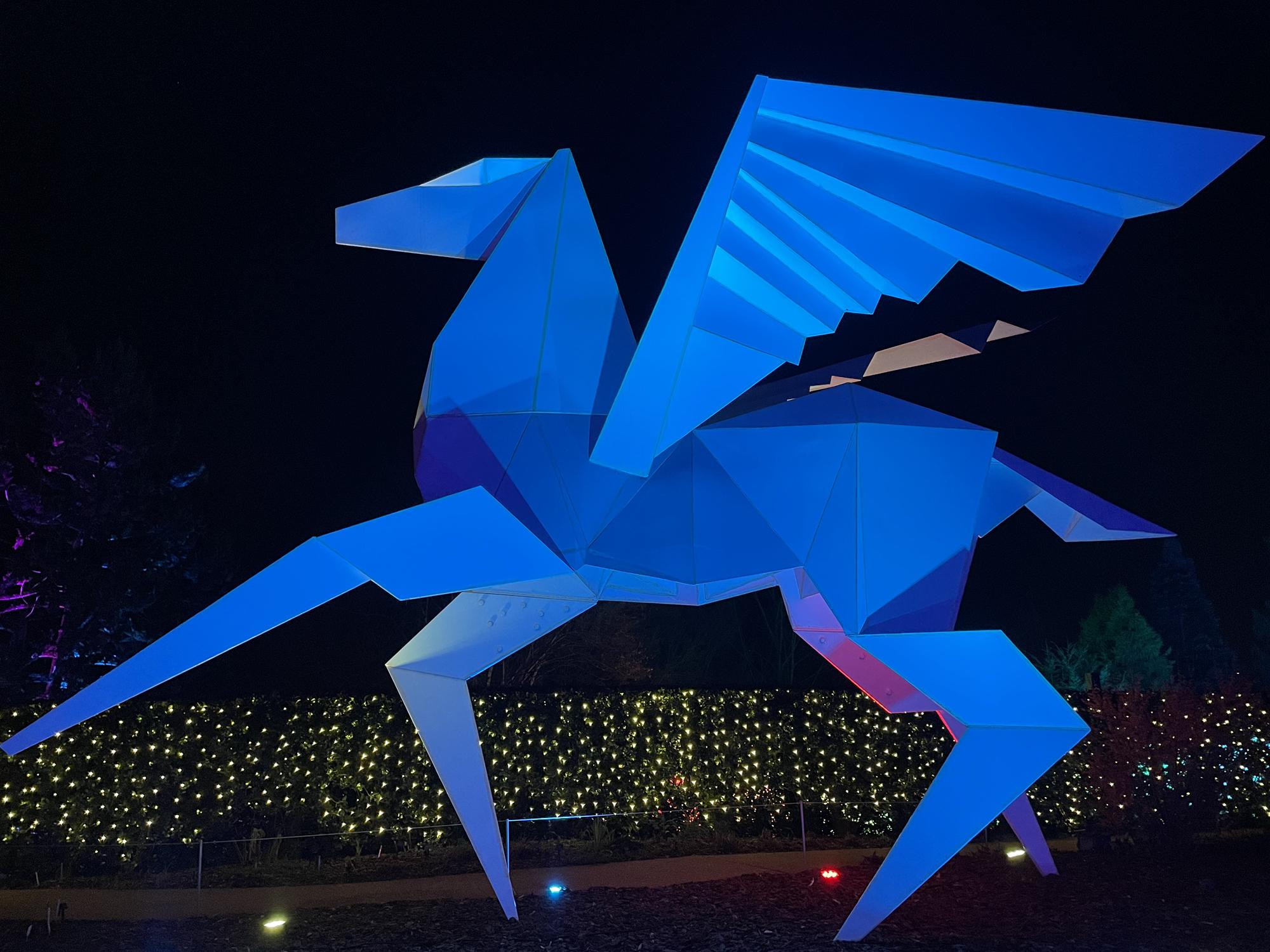 Atlanta Botanical Garden origami Pegasus!