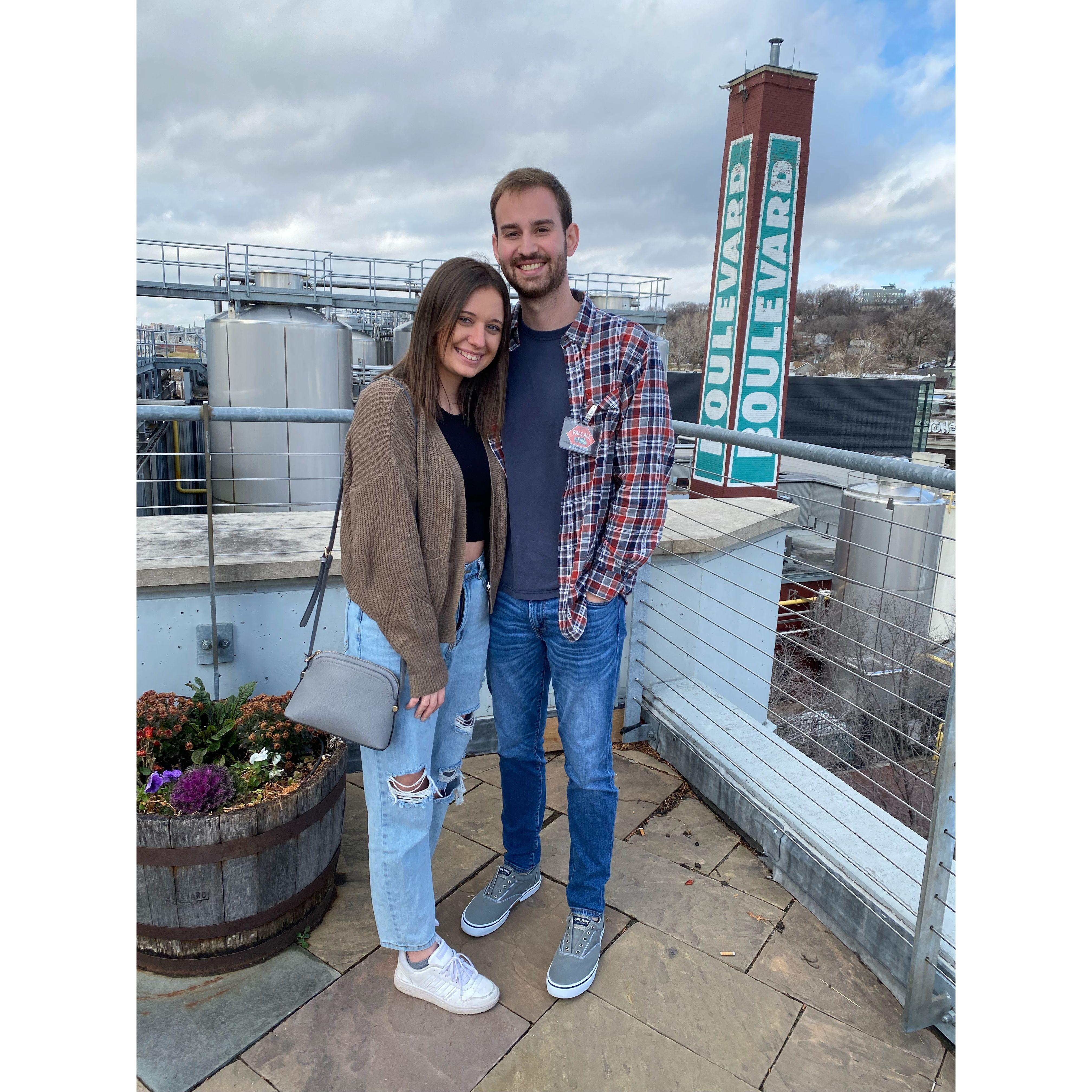 One of Katy's first trips to Kansas City to visit Austin.