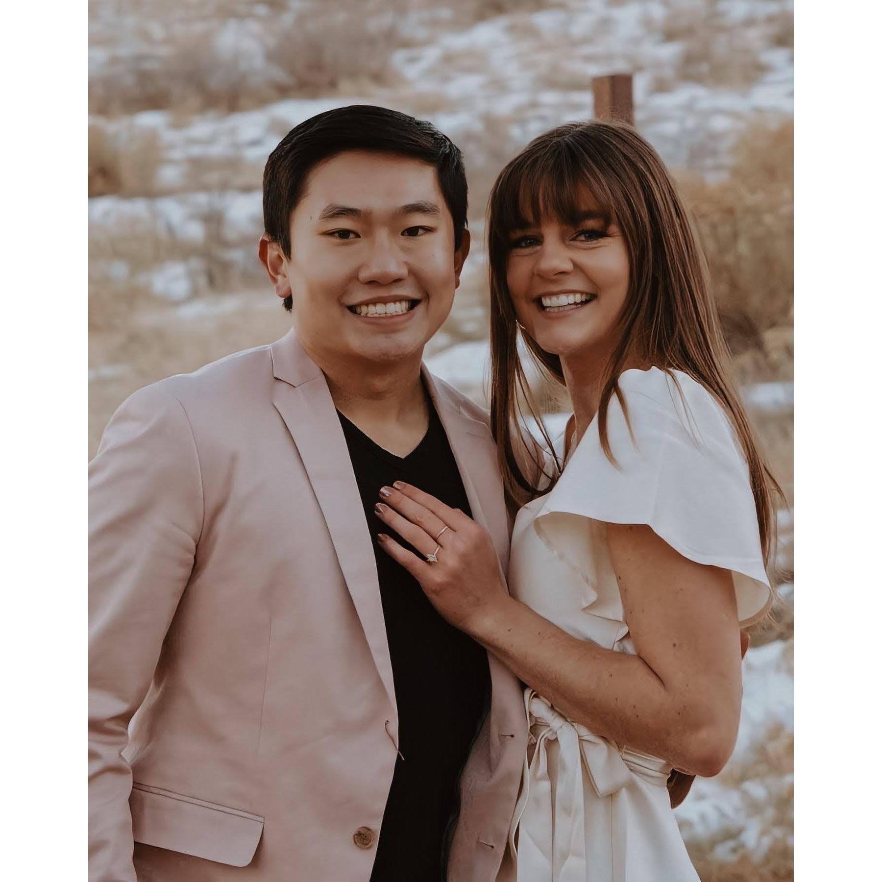 Right after Dan popped the question