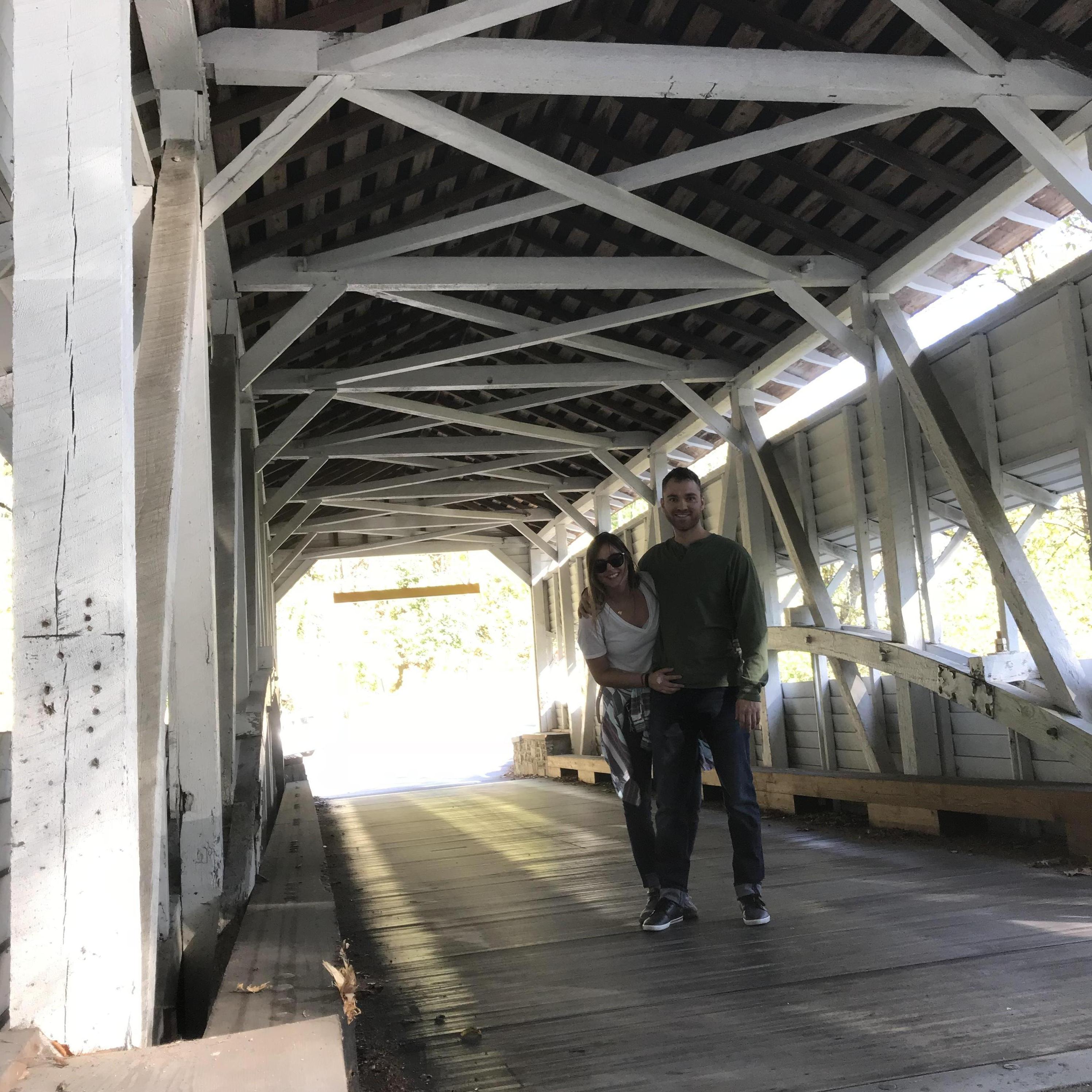 One of our favorites, self-timed covered bridge shot