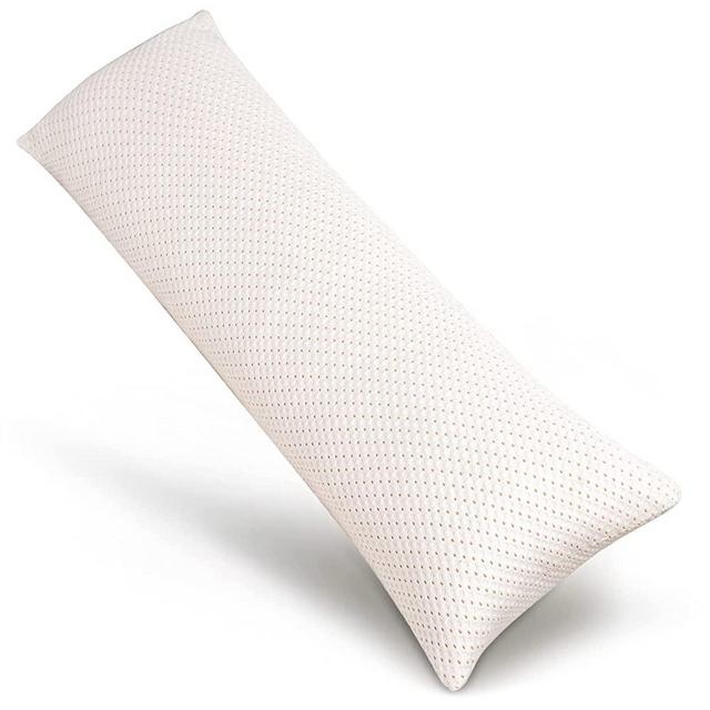 ELEMUSE Body Pillow for Adults - Shredded Memory Foam Filling - Removable Cooling Bamboo Pillowcase - 20" x 54" Long Full Bed Pillow for Sleeping - Hug Pillows for Pregnancy