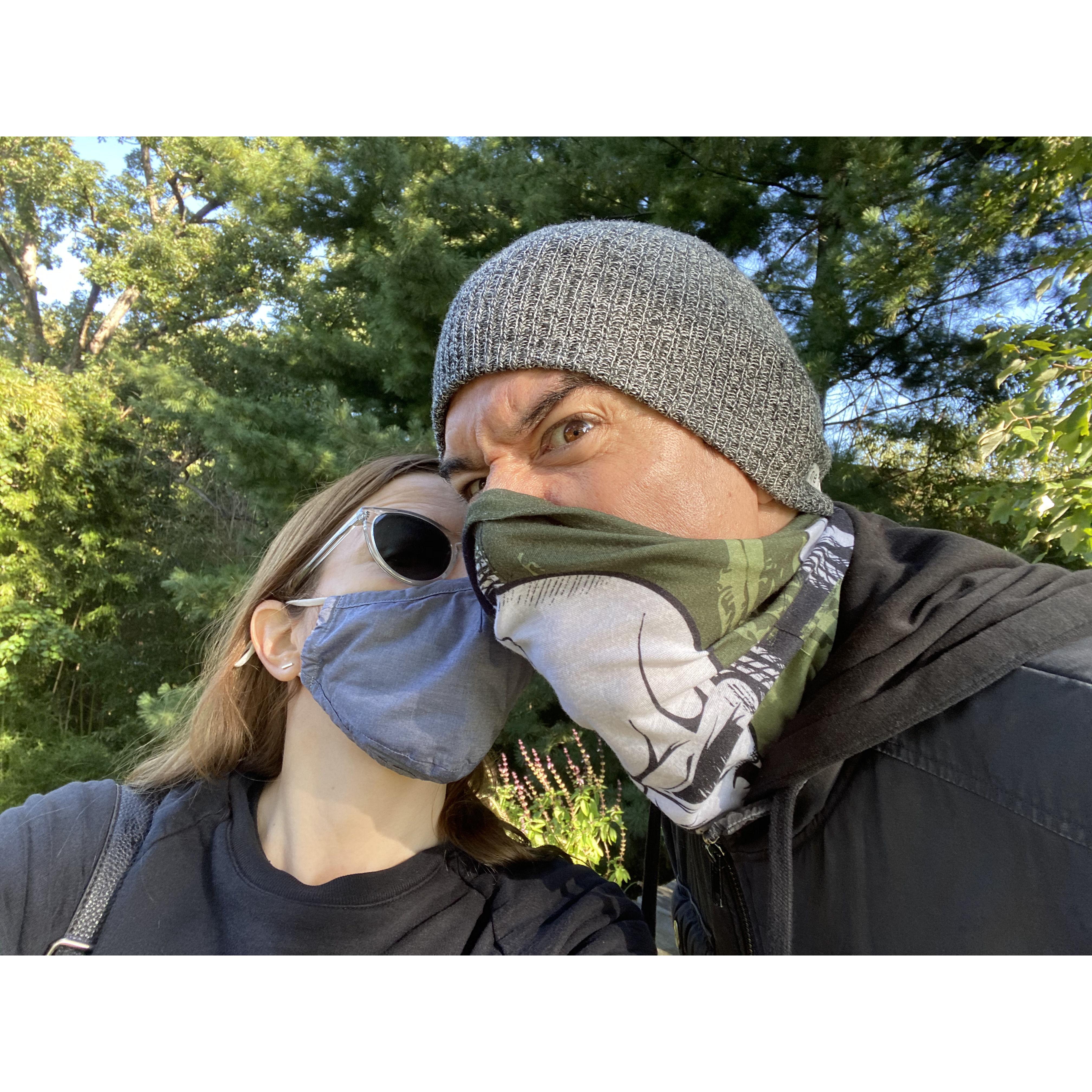 Masked up!