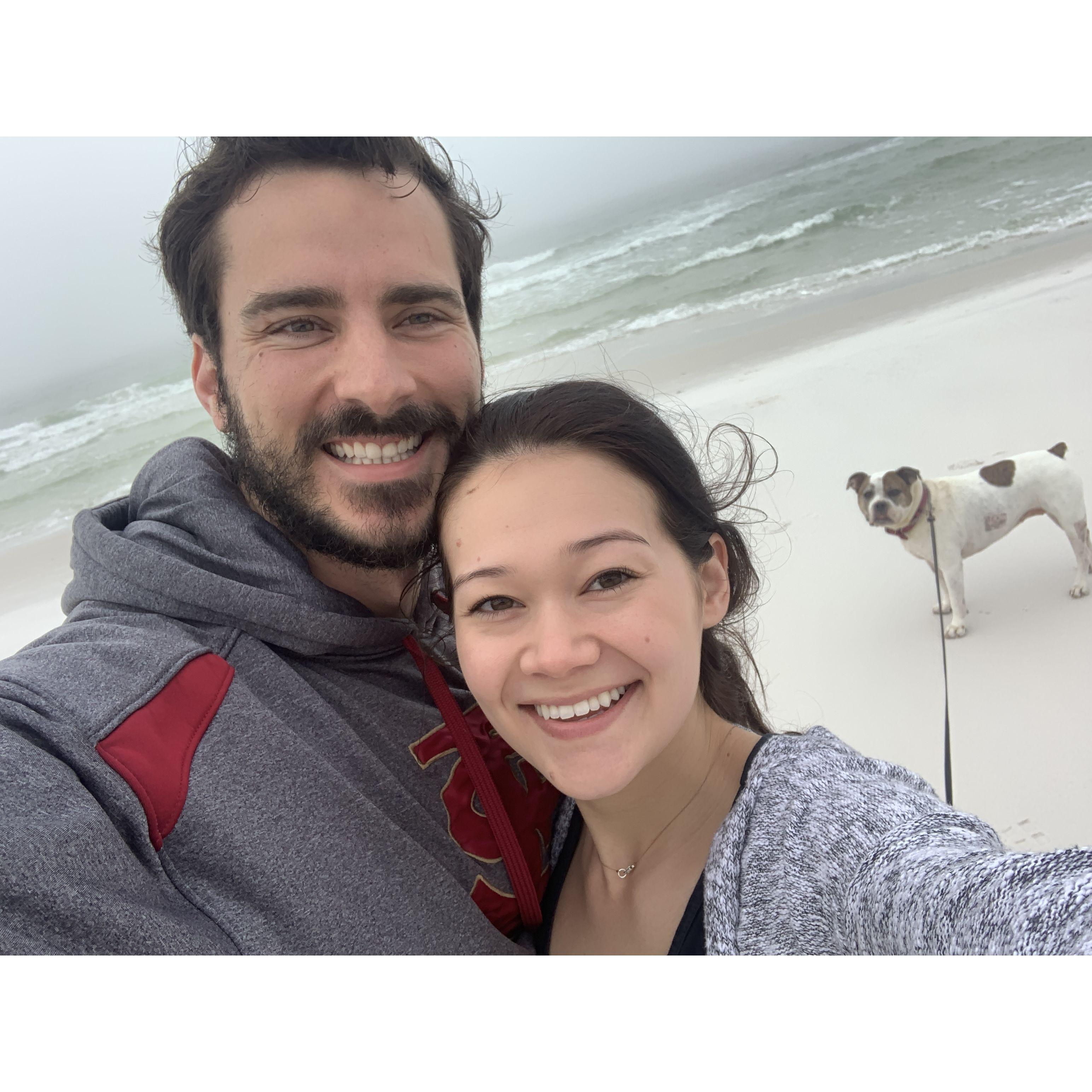 Our first trip to Seaside, FL. Where Artemis learned she loves to swim!