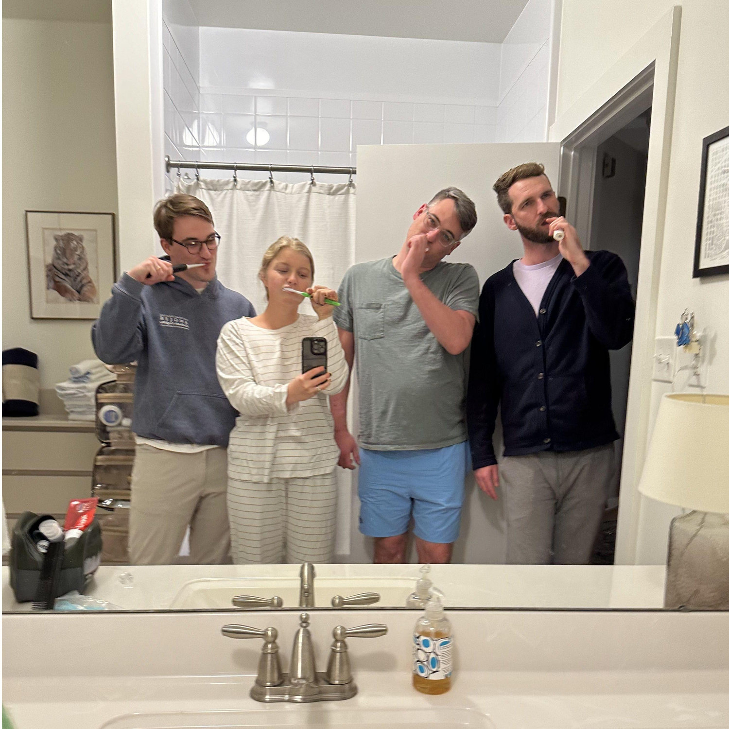Family that brushes teeth together stays together.