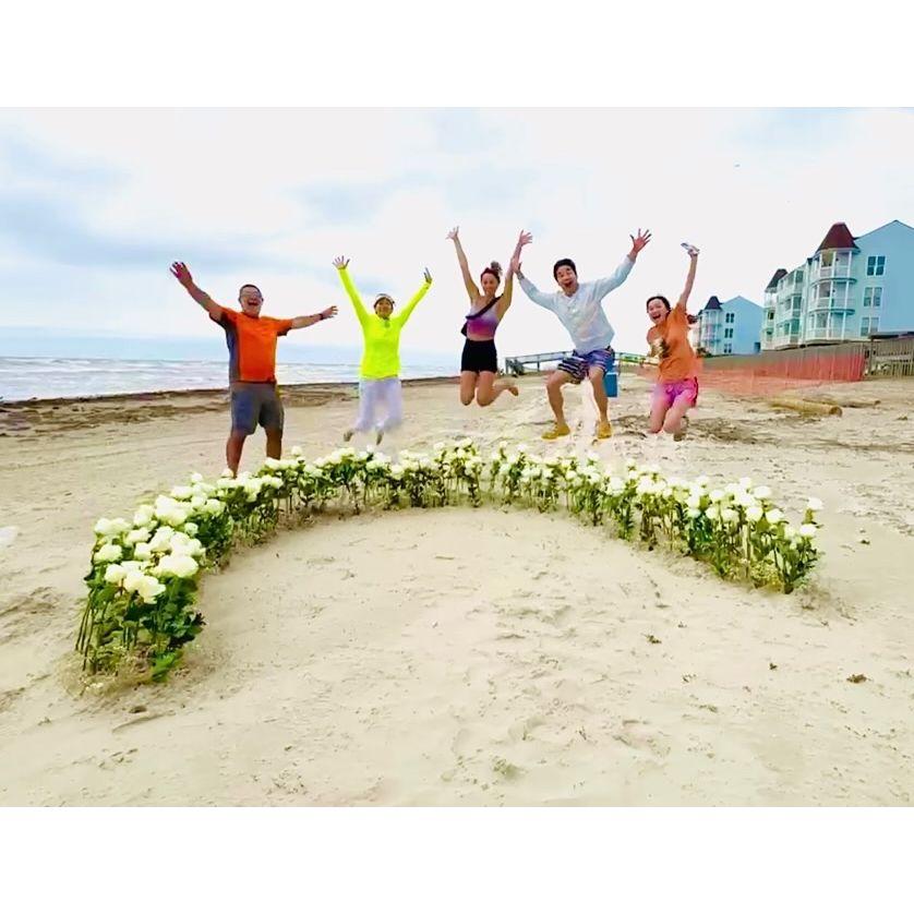 Audrey's family accurately predicted a "yes" after helping set up the surprise beach proposal!