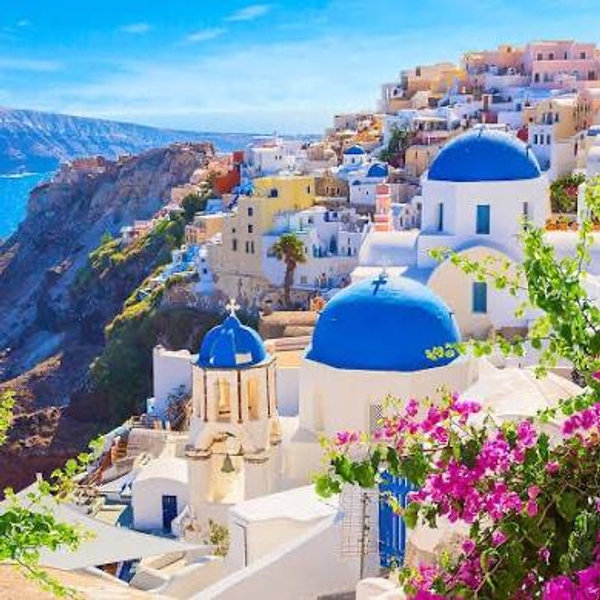 Dinner and Drinks in Santorini