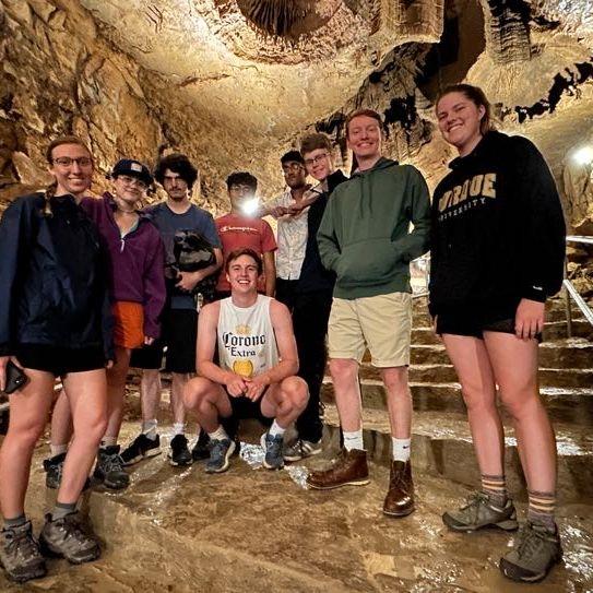 One of our first pictures together. Our friend group went to Mammoth Caves in Kentucky in the summer of 2023.