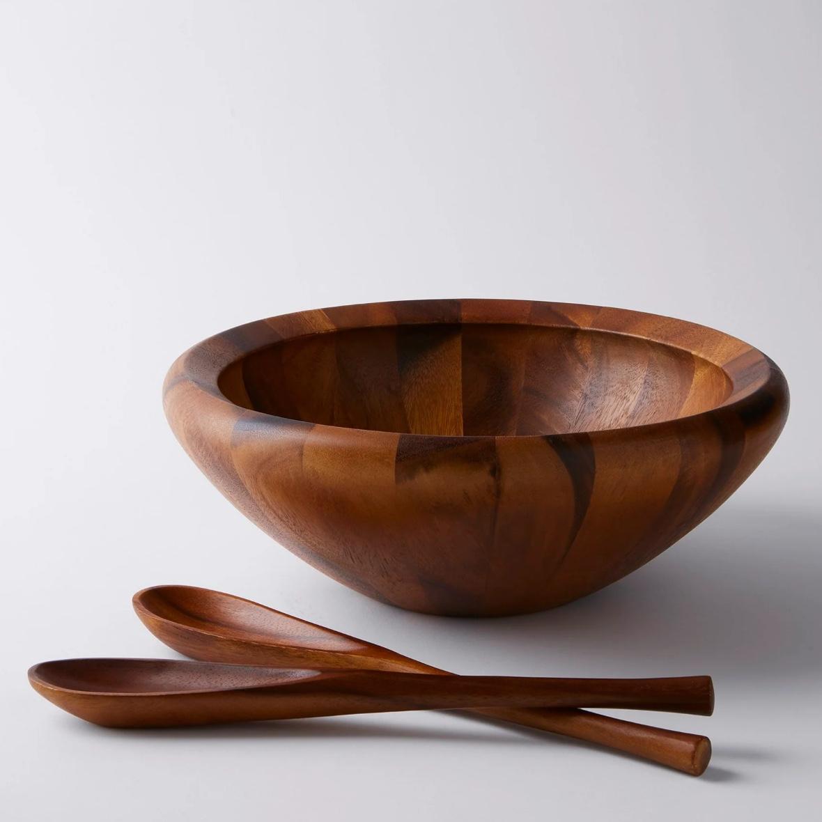 Dansk Acacia 3-Piece Salad Bowl Set