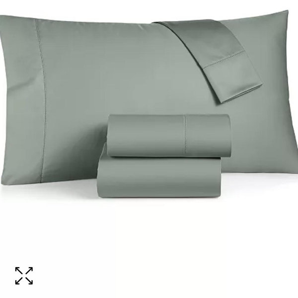 Pillow cases. Solid 550 Thread Count 100% Cotton 4-Pc. Sheet Set, Queen, Exclusively at Macy’s
