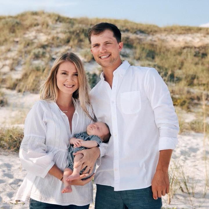 First family beach trip