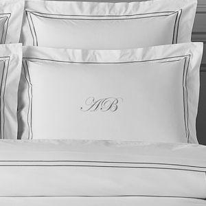Personalized Chambers® Italian Hotel Embroidered King Sham
