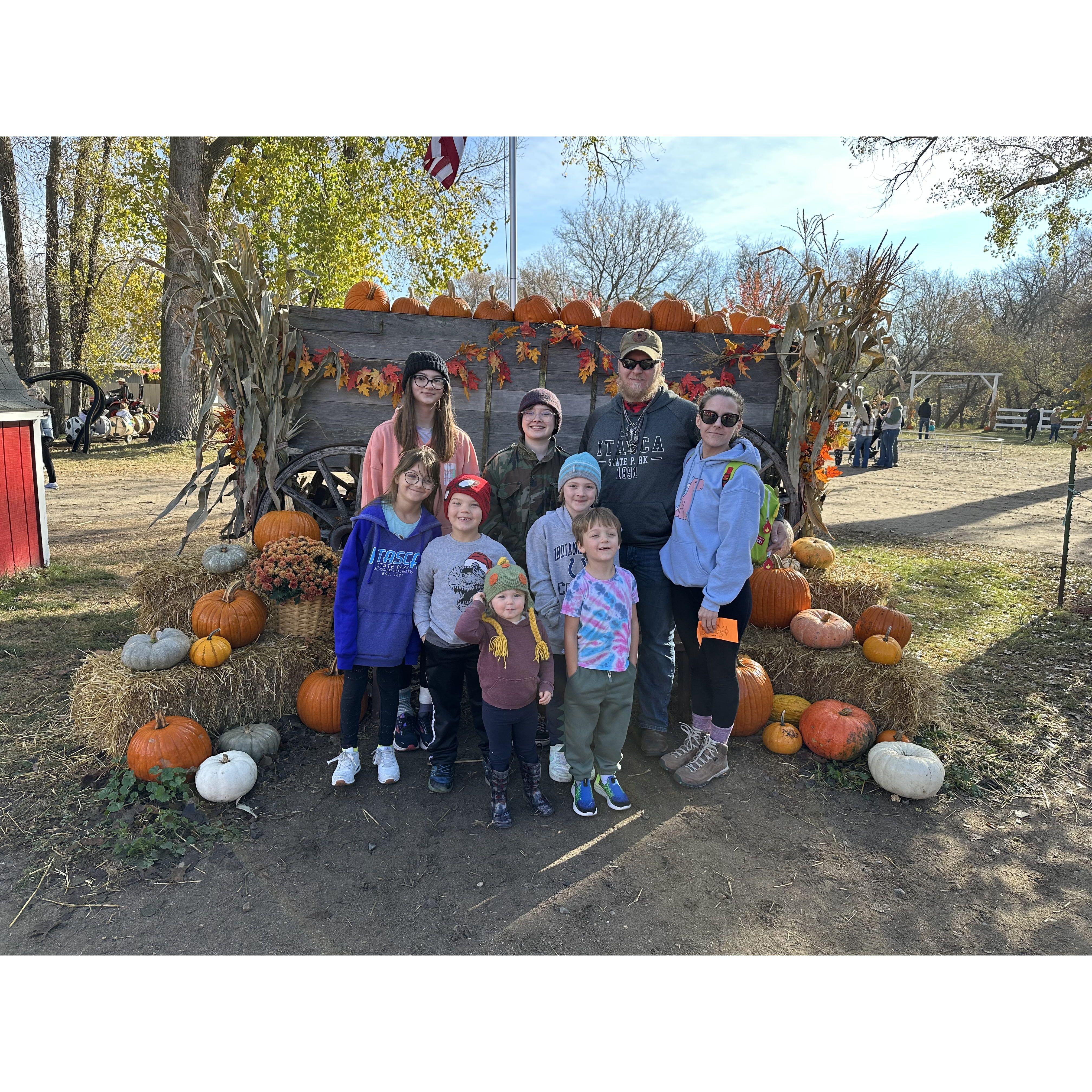 Fall 2024 family trip to the pumpkin patch.