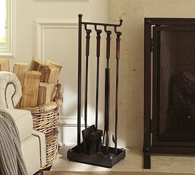 Industrial Fireplace Tool Set