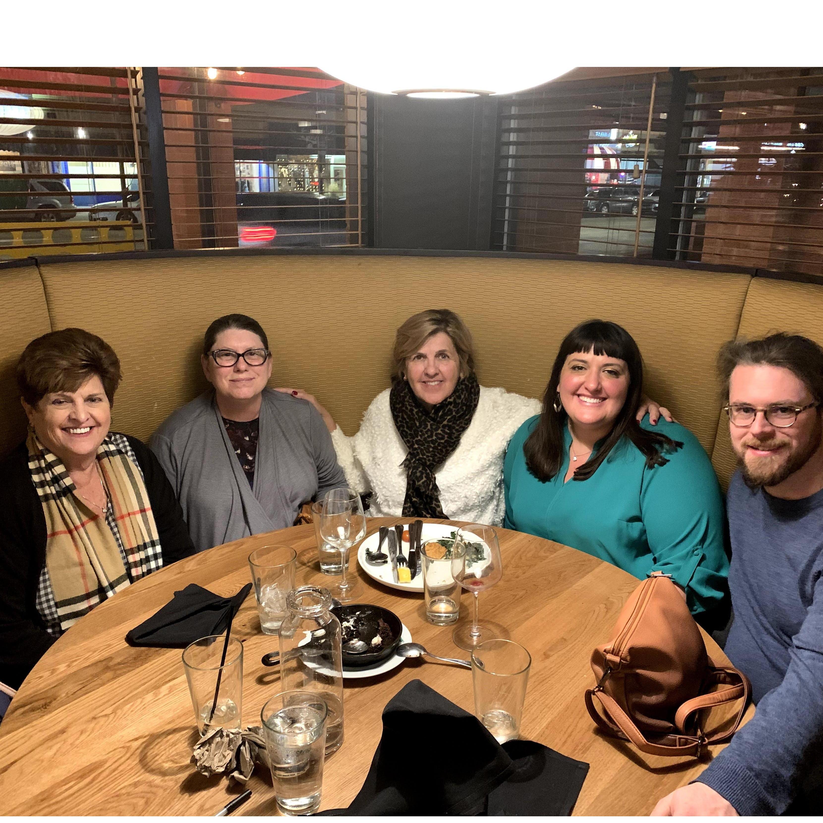 My mom and aunt came in to visit. They got to meet Skyler's mom, and we got to start combining our families.