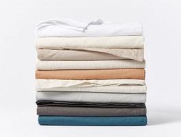 Coyuchi Organic Crinkled Percale™ Fitted Sheets
