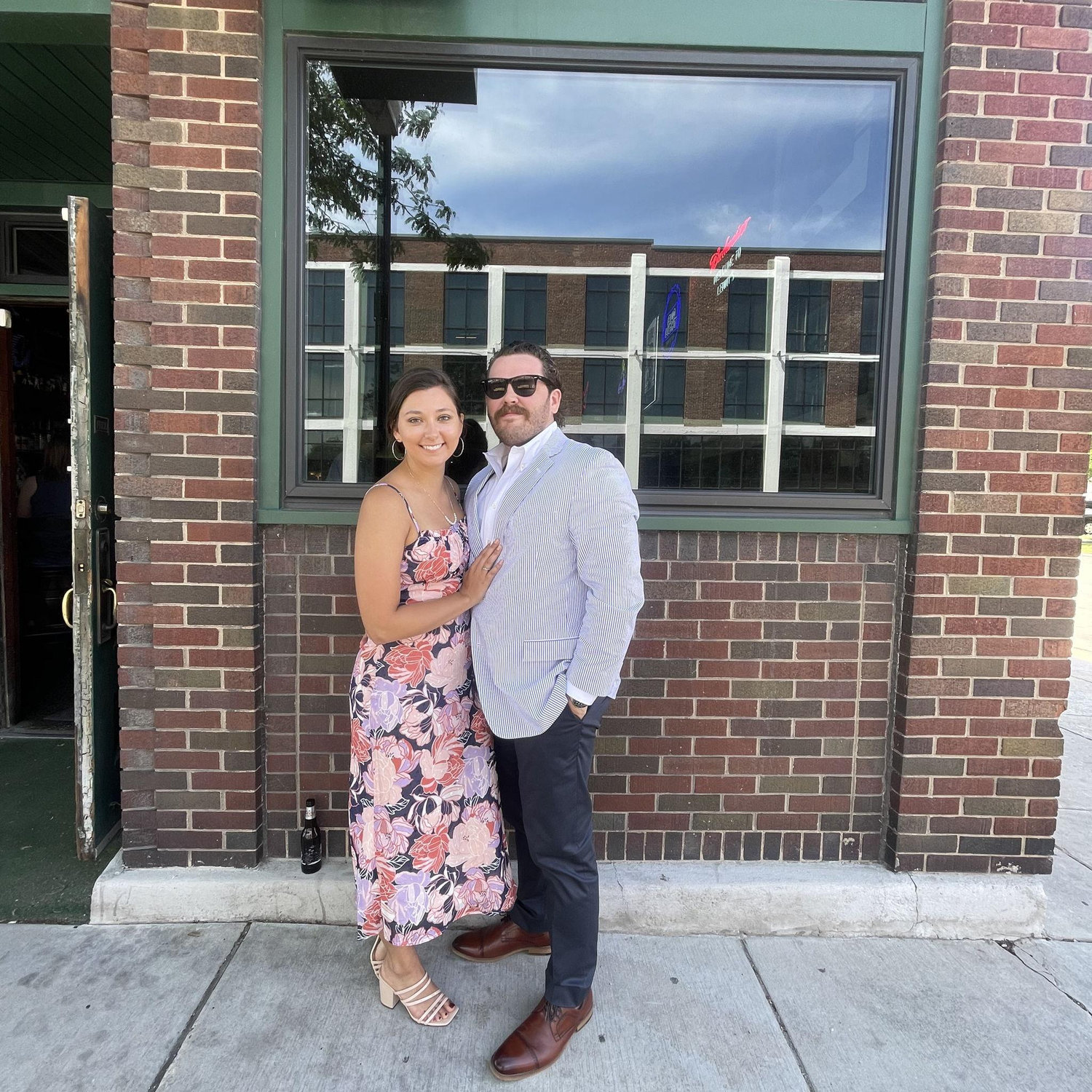 Looking swanky at the DeBauche Wedding