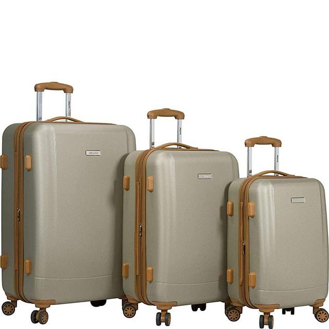Dejuno Legion 3-pc Hardside Spinner TSA Combination Lock Luggage Set, Beige, One Size