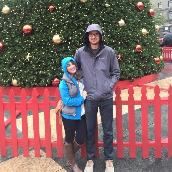 Rainy day shopping in San Francisco in 2015