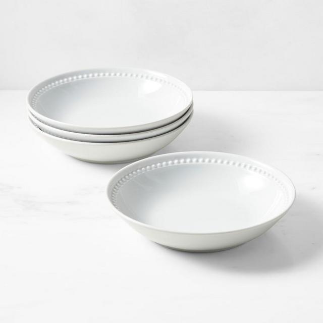 Pillivuyt Beaded Coupe Pasta Bowls, Set of 8