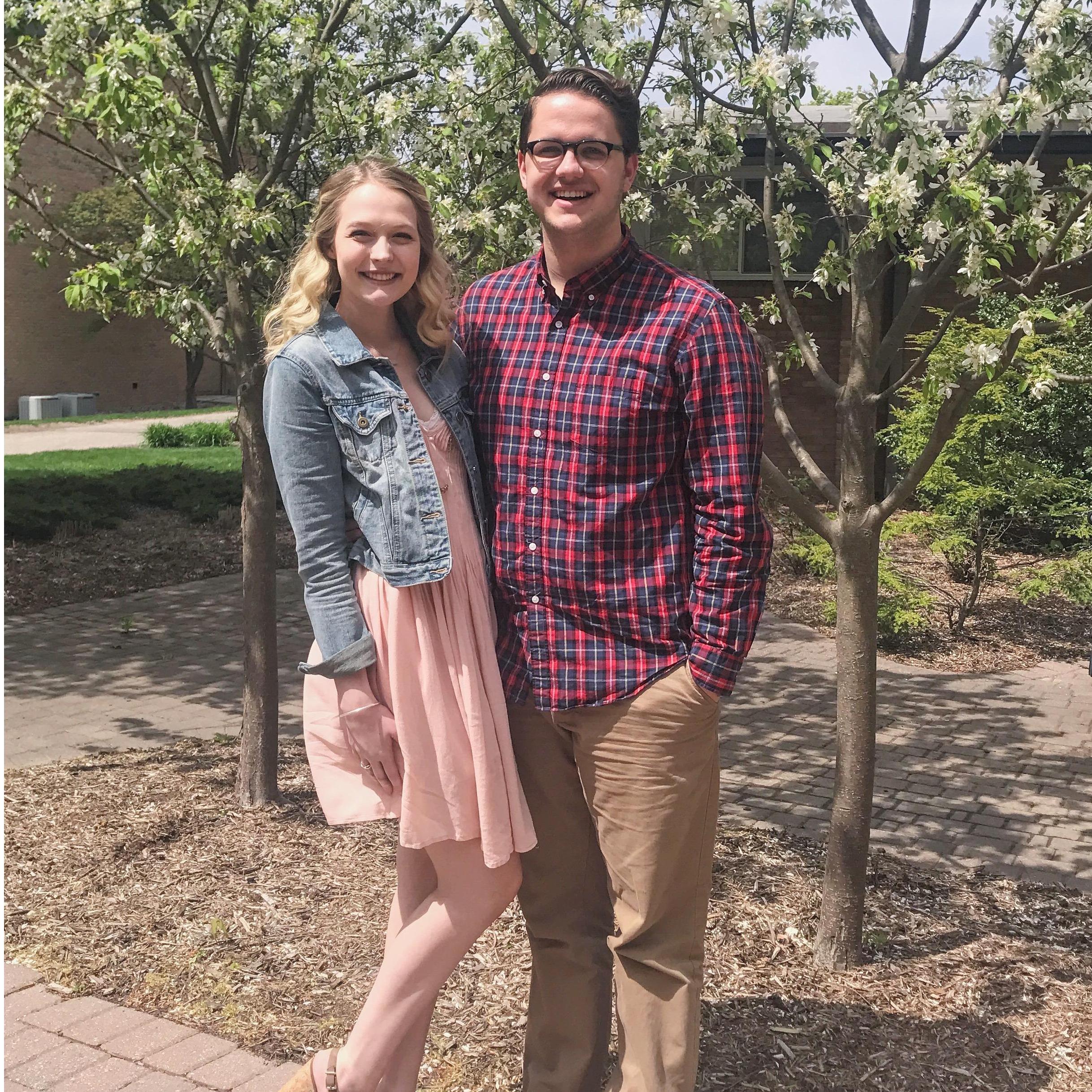 Taken on our one year anniversary.