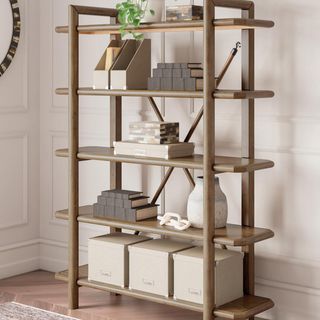 Roanhowe 5-Shelf Bookcase